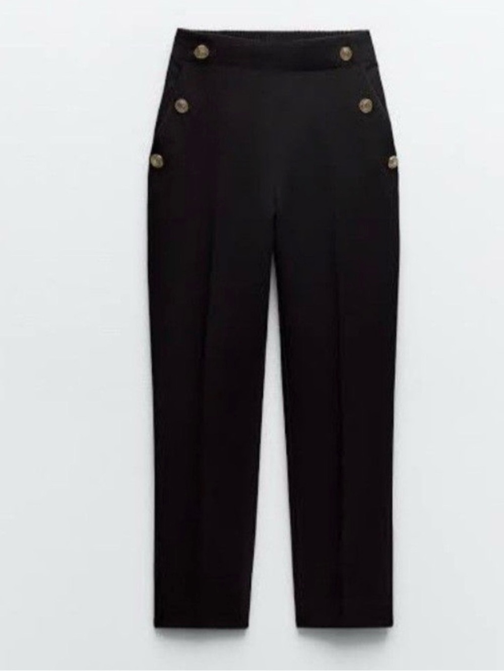 ZARA BUTTONED STRAIGHT LEG PANTS NWT